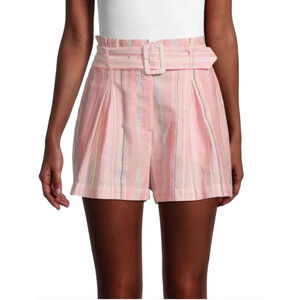 Parker‎ Carlo Paperbag Shorts - Stripes - Pink Multi/Sunset Stripe